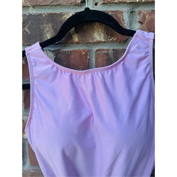 Eliza sweamwear one piece size 14 new without tag purple and black color in exce - Picture 1 of 16